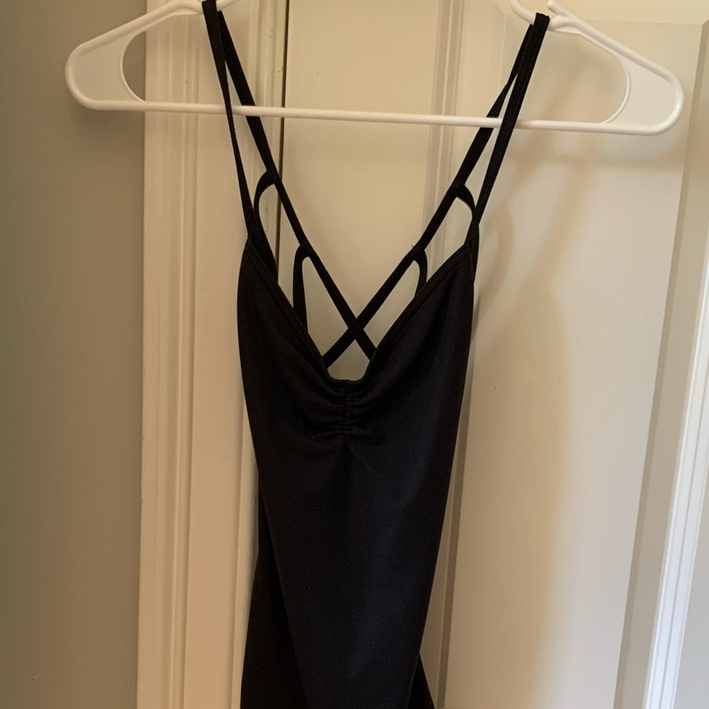 black leotard